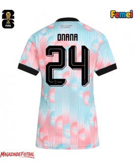 Belgia Amadou Onana #24 Echipament de Fotbal Replică Mondial 2026 Femei Deplasare Belgia Amadou Onana #24 Echipament de Fotbal Replică Mondial 2026 Femei Deplasare